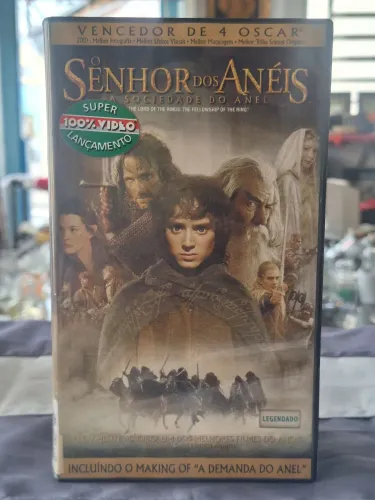 VHS O Senhor dos Anéis  A Sociedade do Anel