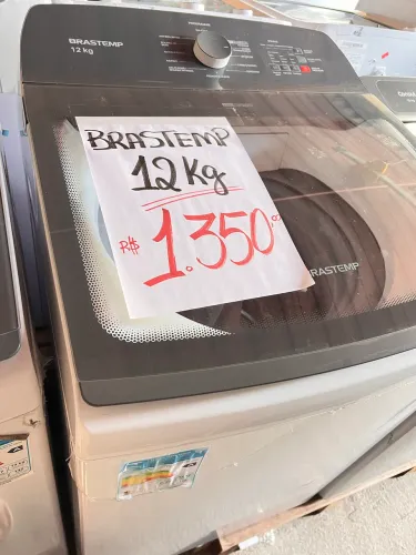 Lavadora Brastemp 12kg Cesto Inox máquina de lavar roupa 