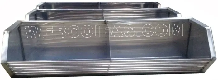 Fruteira inox, com tubos em aço inox escovado direto da fábrica, fabricamos sob medida.