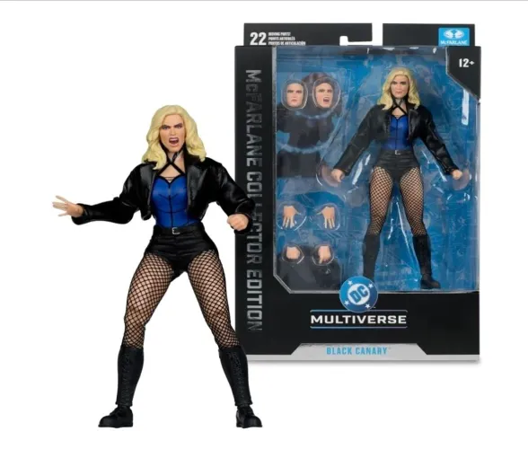 McFarlane DC Multiverse Black Canary (DC Rebirth)Boneco 18 cm Edição de Colecionador #54