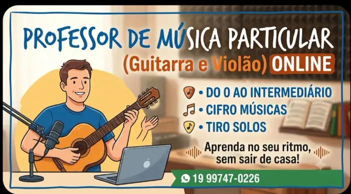 Professor particular Guitarra e violão