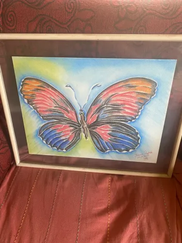 ? Quadro Decorativo Exclusivo - Obra Única ? A Borboleta 