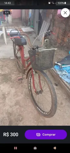 Vendo bicicleta aro 26 semi nova bem conservada só guidao com ferrugem pra sair logo
