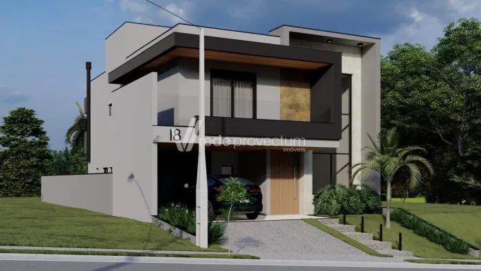 Casa Contemporânea em condominio na Cidade de Valinhos - 3 Suítes, Gourmet Integrado.