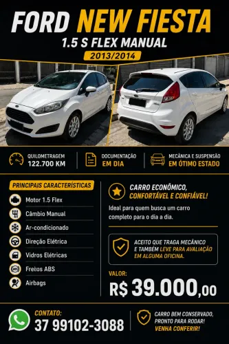 Ford Fiesta 1.5 16V Flex Mec. 5P 2014