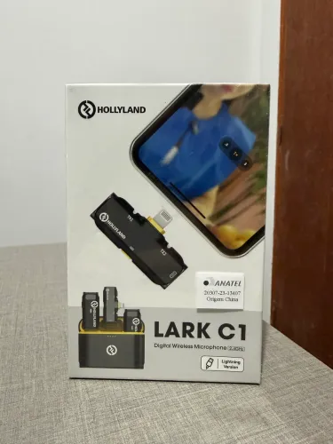 Microfone Lapela Sem Fio Lark C1 Dispositivos Ios Certificação Mfi 2 Pessoas