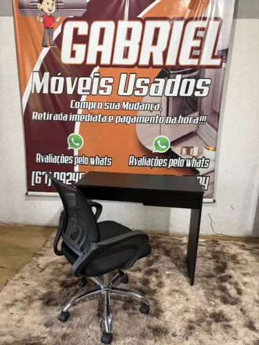 Mesa para escritório ótima + cadeira presidente ((ENTREGO GRATIS))