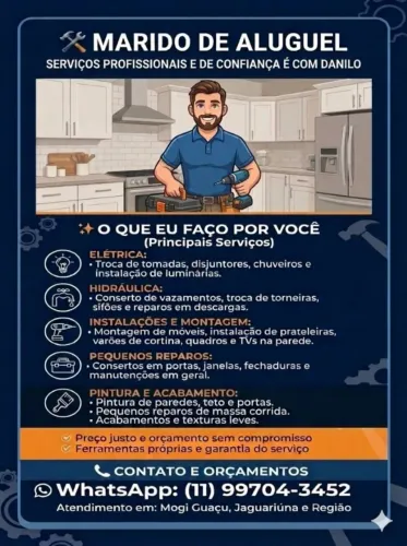 Marido de Aluguel Jaguariúna, Campinas, Mogi Guaçu e Região