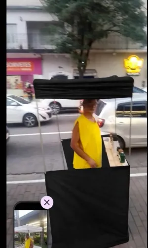 Barraca Tam 1x1 de tecido 300reais reformadas