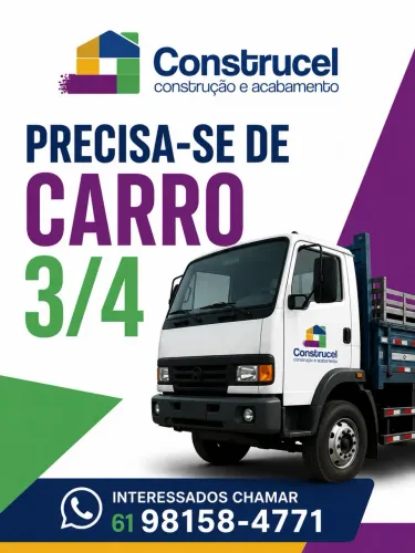PRECISA-se de CARRO 3/4