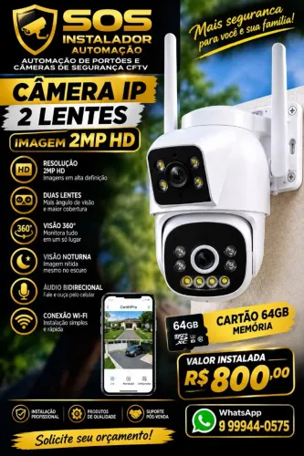 Câmeras segurança Wi-Fi IP ou kit CFTV