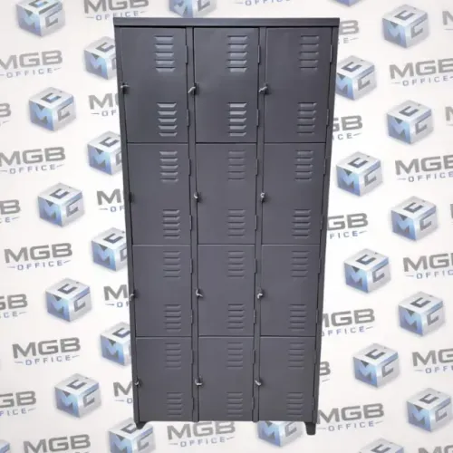 Roupeiro de Aço C/12 Portas Pequenas - (1,96x0,93x0,36cm) - Entregamos Df e Entorno