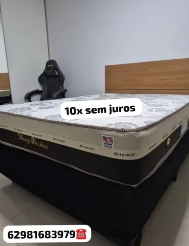 Cama box colchão e base