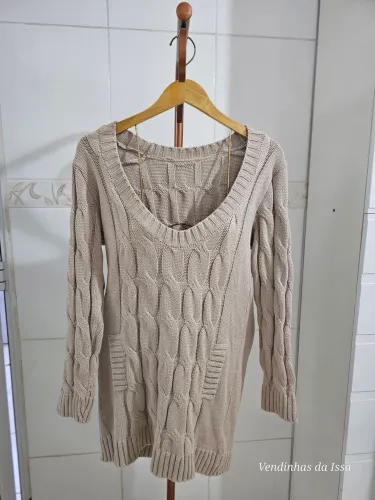 Blusa de Tricô Estilo Veste Legging Márcia Mello