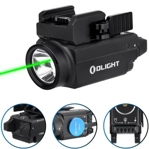 Lanterna Olight Baldr S 800 Lúmens 130 Metros Laser Verde - Nova Sem Uso - Retire Mãos