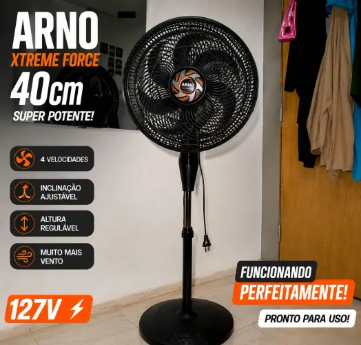 Ventilador Arno 40cm Super Potente de Coluna