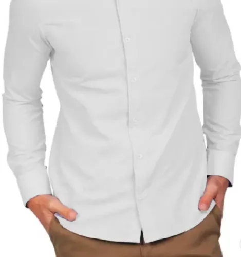 Camisa masculina social manga longa 