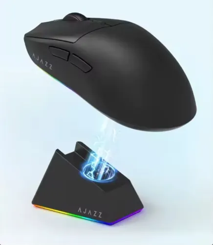 Mouse Gamer Ajazz AJ139 V2 MC com dock de carregamento 
