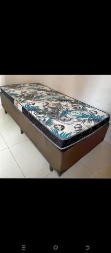 Cama de solteiro com colchão D12 cm