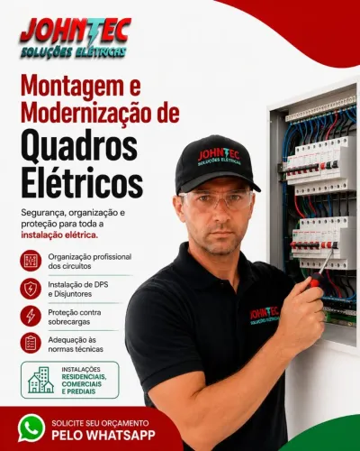 Serviço de adequação de quadro de energia de baixar tensão