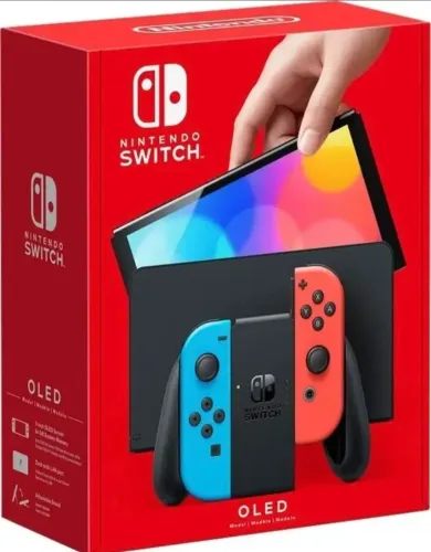 Nintendo Switch Oled + 3 Jogos + Acessórios