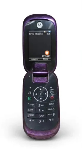 Celular Motorola W441 Flip Roxo Antigo Retro Colecionador Liga e Testado