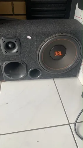 TRIO JBL Falante 200RMS Corneta e Tweeter Módulo Taramps 440x4