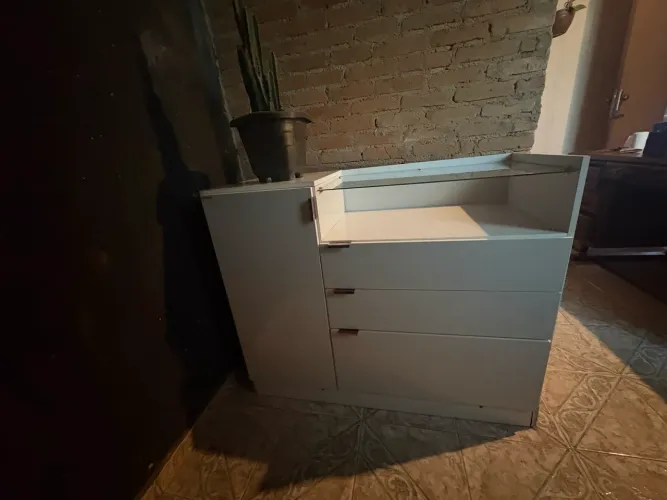 Cômoda Branca MDF 0,91 x 1,10 x 0,45