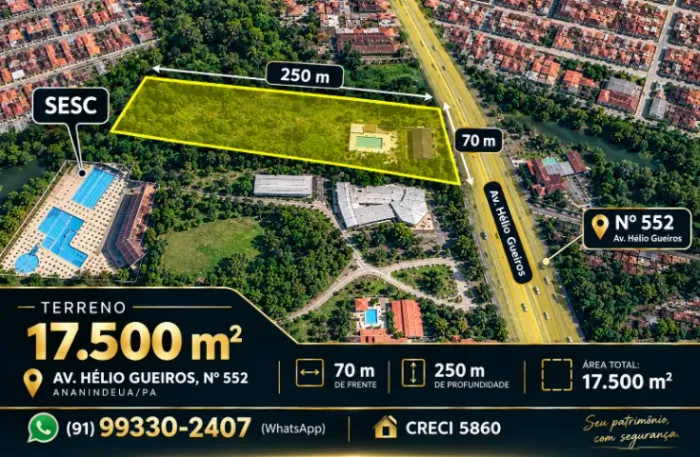 ÁREA ESTRATÉGICA PARA GRANDES PROJETOS EM ANANINDEUA