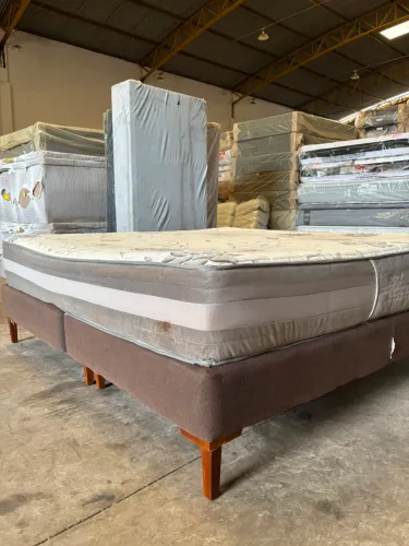 Colchão Celiflex Solenne Malha High Spring King + Box King 193x203