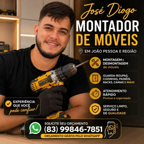 Montador de móveis em João pessoa| Orçamento gratuito pelo whatsapp