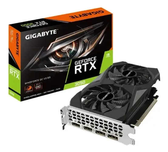 Placa De Vídeo Gigabyte Geforce Rtx 3050 6gb