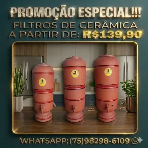 Filtros de barro Kaio - Novos na caixa - A partir:
