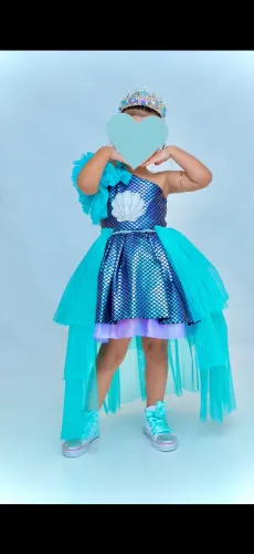 Vestido sereia/fundo do mar/vestido princessa
