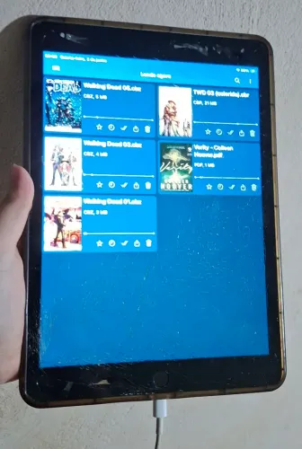 iPad 9 + Caixa e Carregador (Funcionando / Tela Quebrada)