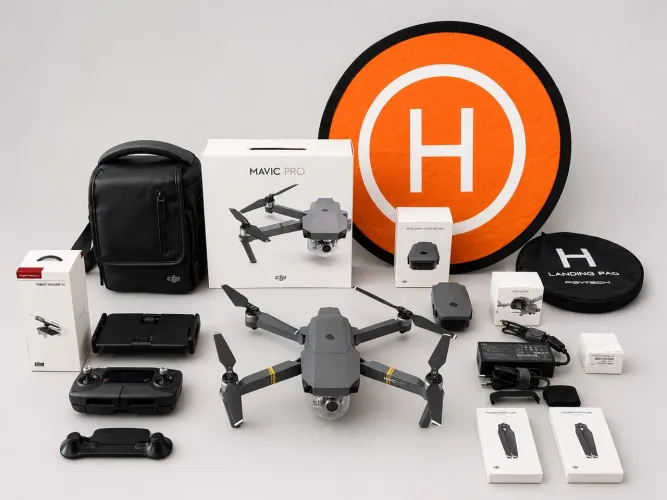 Drone DJI MAVIC PRO na caixa ANATEL - completo com diversos acessórios e bateria extra .