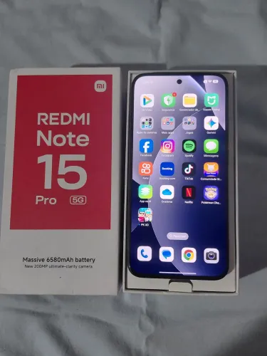 Note 15 pro 5G 256 gigas muito top