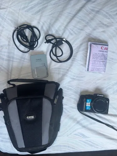 Camera Canon PowerShot SX170 IS Completa + Bolsa Easy 