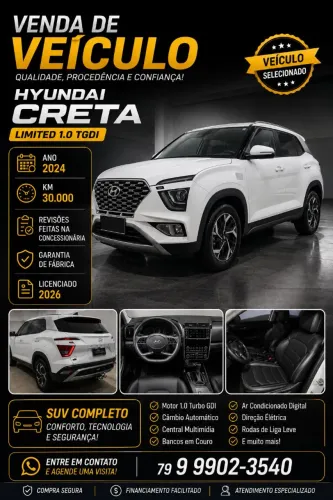 Hyundai Creta Limited 1.0 TB 12V Flex AUT 2024