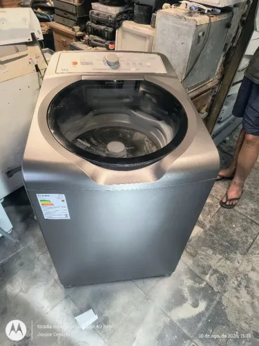 Máquina de lavar roupa Brastemp 15 kilos Cinza Grafite 