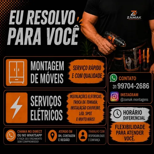 Montador de móveis e serviços elétricos 