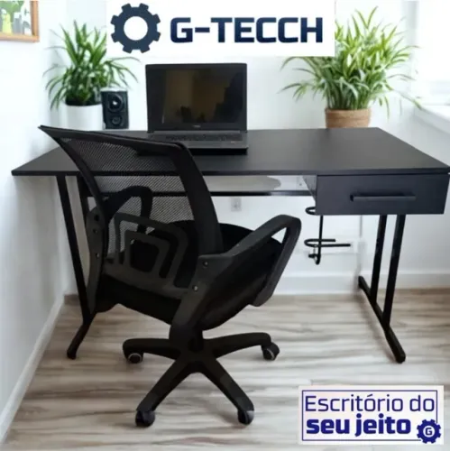Escrivaninha 1,20M com Gaveta Nova! Mesa Multiuso de Computador Notebook Estudo Escritório