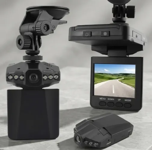  Camera Veicular Hd Dvr Portátil 2,5 Tft Lcd Visão Noturna