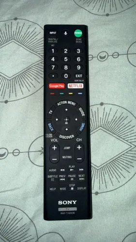 Controle remoto para TV Sony RMF-TX200B (ORIGINAL, novo, em perfeito estado)