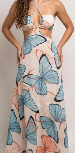 Vestido borboleta
