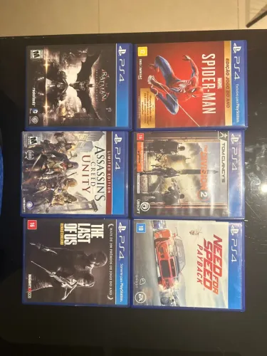 6 JOGOS DE PS4 (ÓTIMO ESTADO)