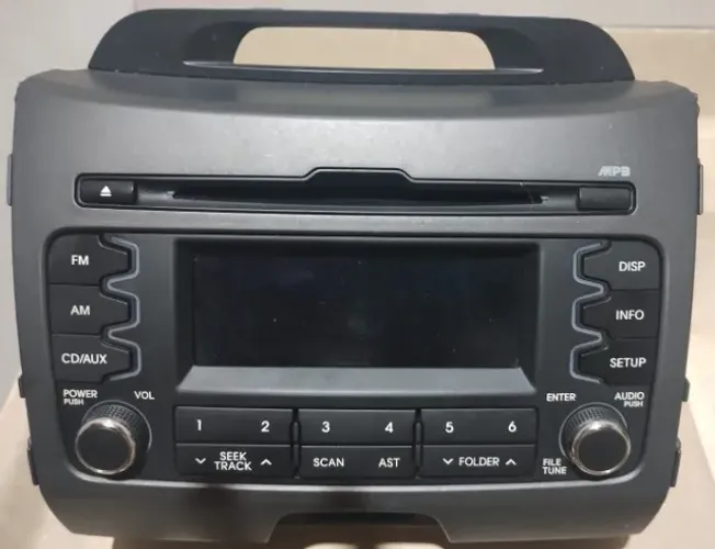 Radio Toca Cd Kia Sportage 2010 A 2013 Original + Par de Encostos de Cabeça
