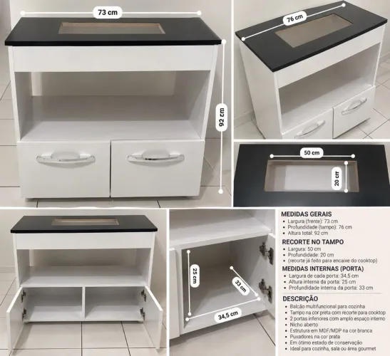 Balcão de Cozinha Cooktop