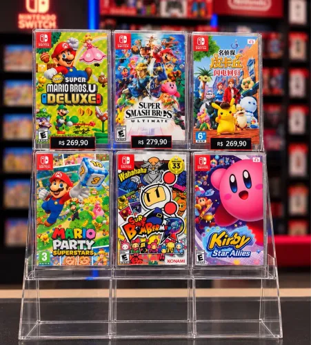 Lote com 6 Jogos Originais Nintendo Switch Oled V1 V2 Lite - Mídia Física
