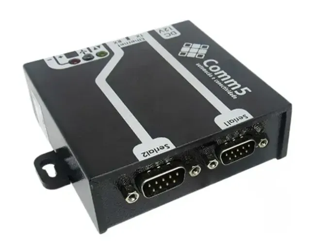  Conversor Serial Ethernet Comm5 2S-TCP-2 Rede RJ45 RS232 2 Saídas | Bom estado